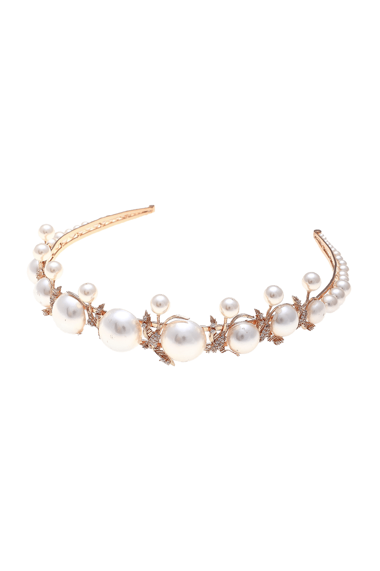 Rose Gold Plated Pearl & Swarovski Crystal Headband