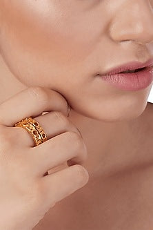 Gold Plated Multipurpose Spin Rings