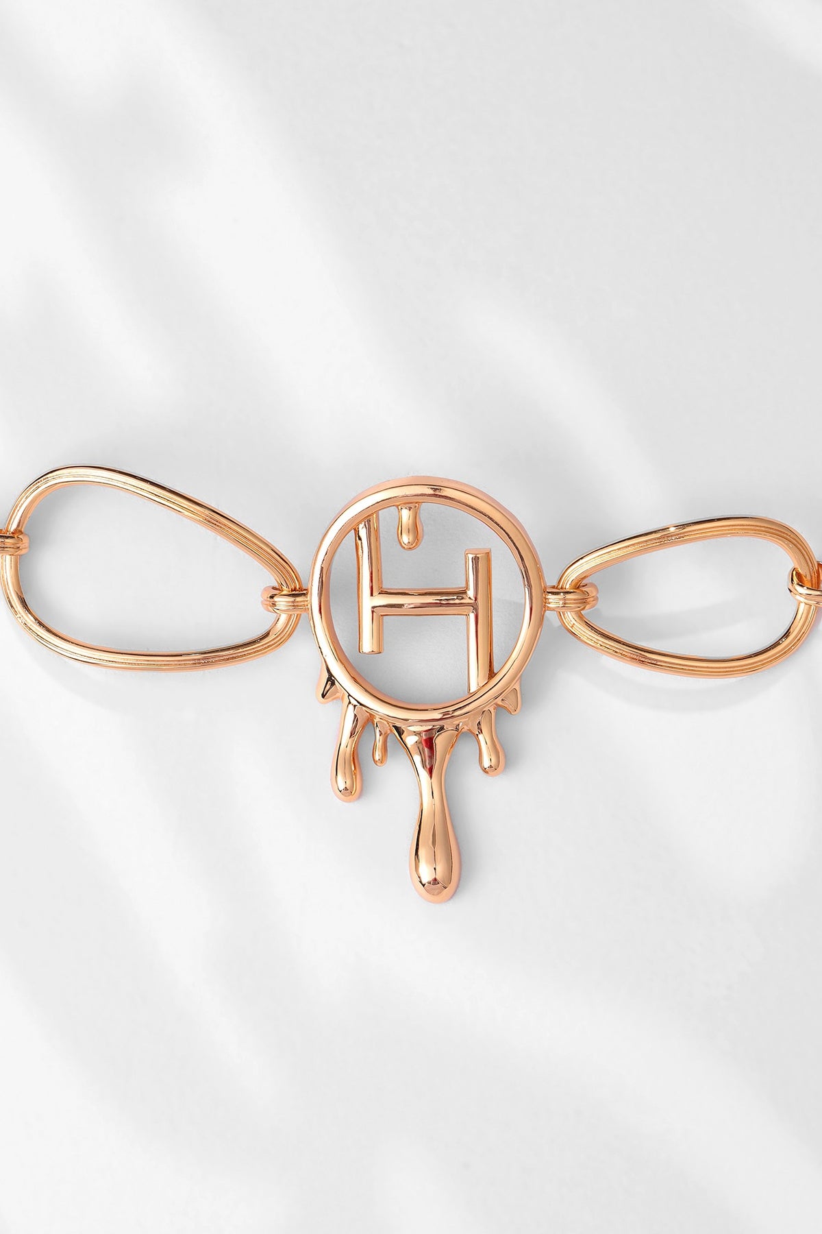 Gold Plated Link Choker Necklace