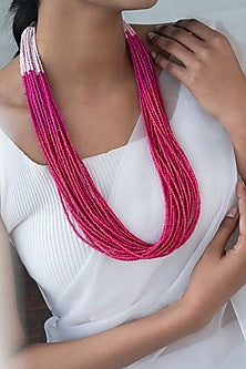 Pink Beaded Necklace