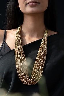 Brown Beaded Necklace