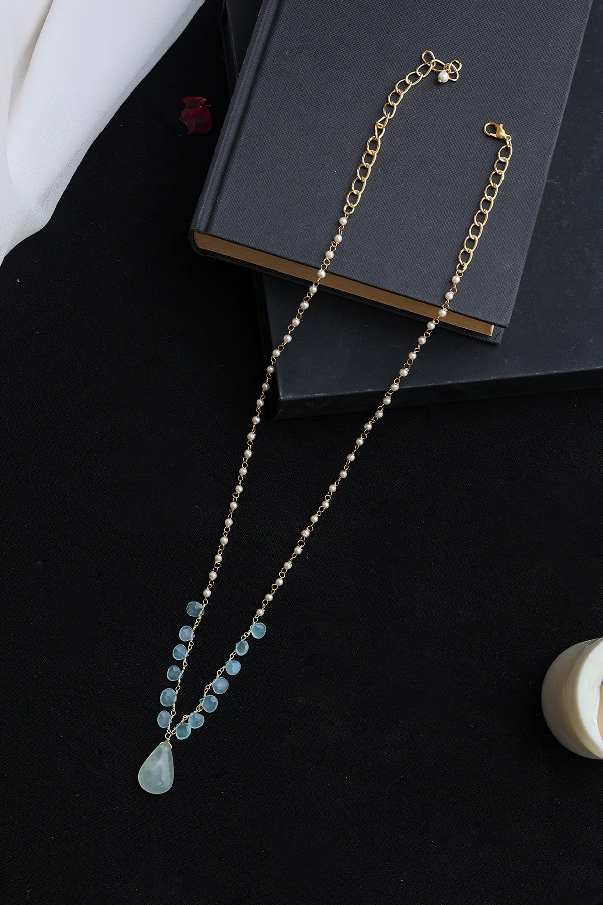 Gold Plated Natural Stone Necklace
