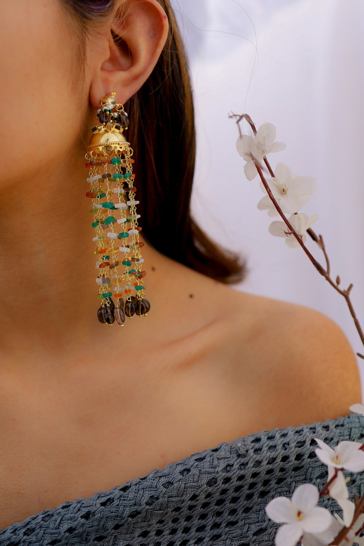 Gold Plated Jhumka Earrings