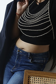 Gold Plated Pearl Body Chain