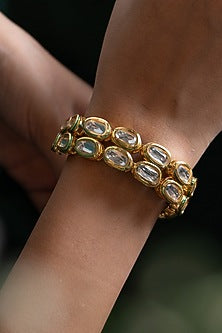 Gold Plated Kundan Bracelet