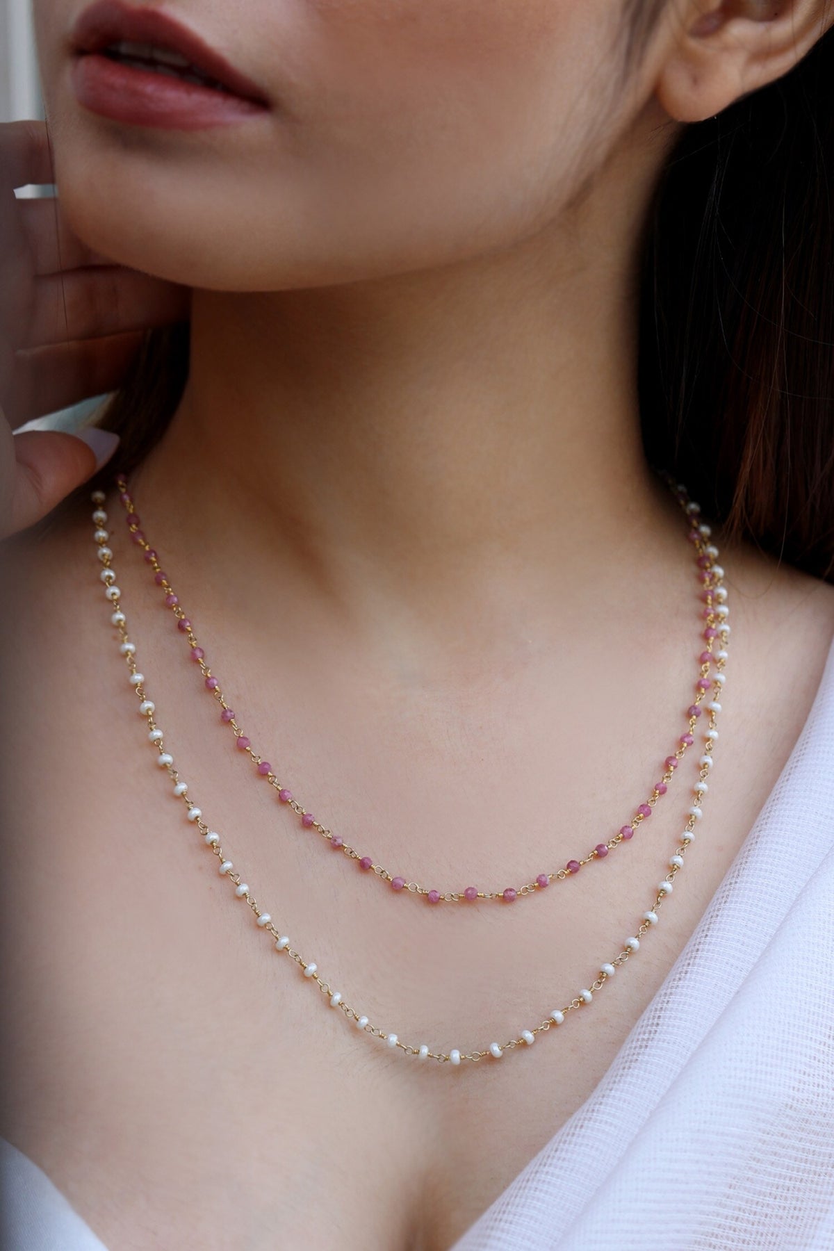 Doulbestrand String Necklace