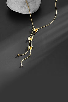 Gold Plated Butterfly Necklace