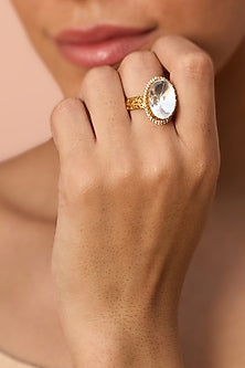 Gold Plated Brass Ring