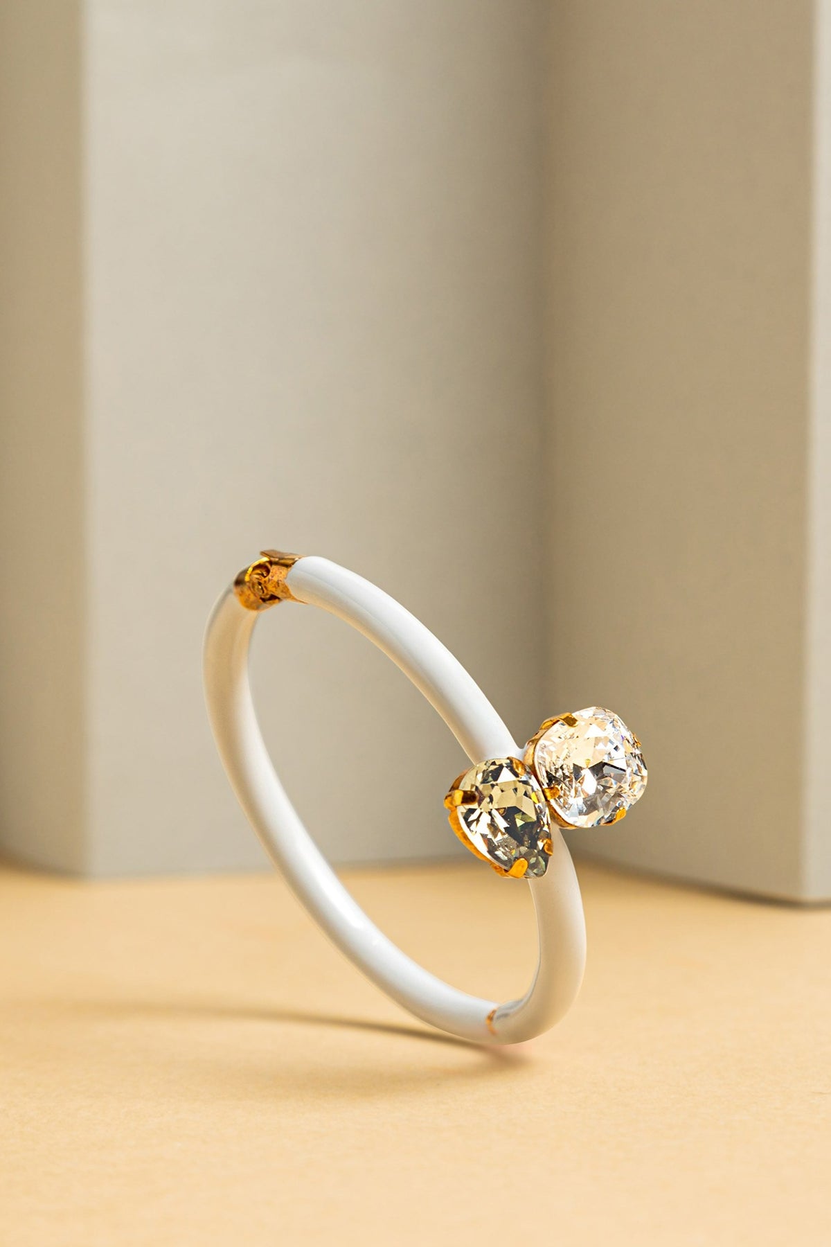 Gold Finish Adjustable Enameled Bracelet