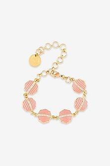 Gold Finish Handmade Hexagonal Bracelet
