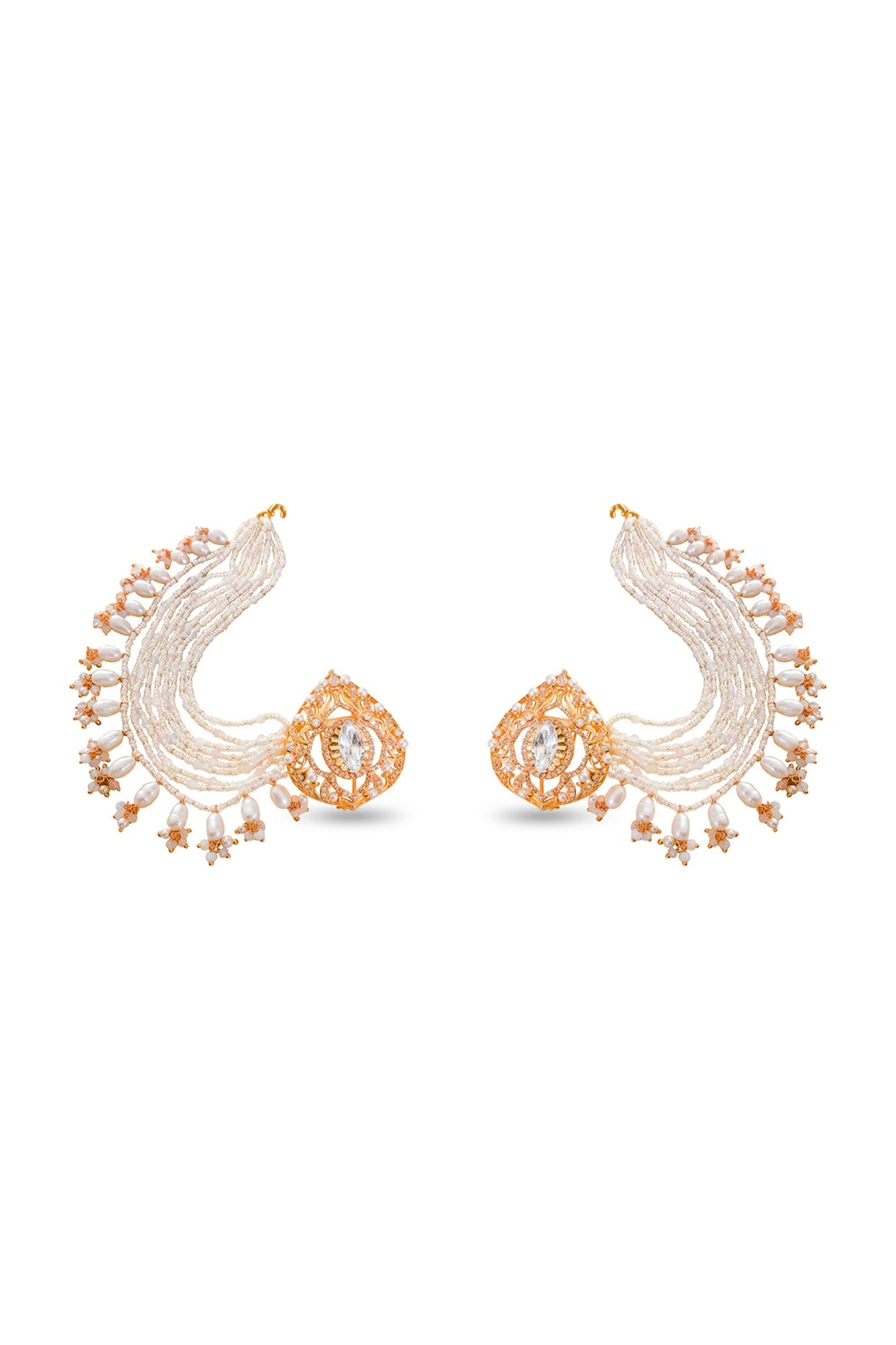 Gold Plated Pearl Earrings