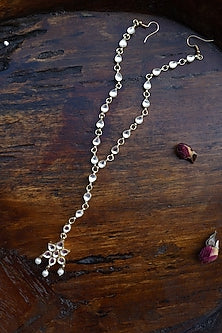 Gold Finish Kundan Mathapatti