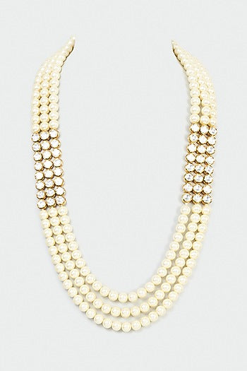 Ivory Kundan Mala