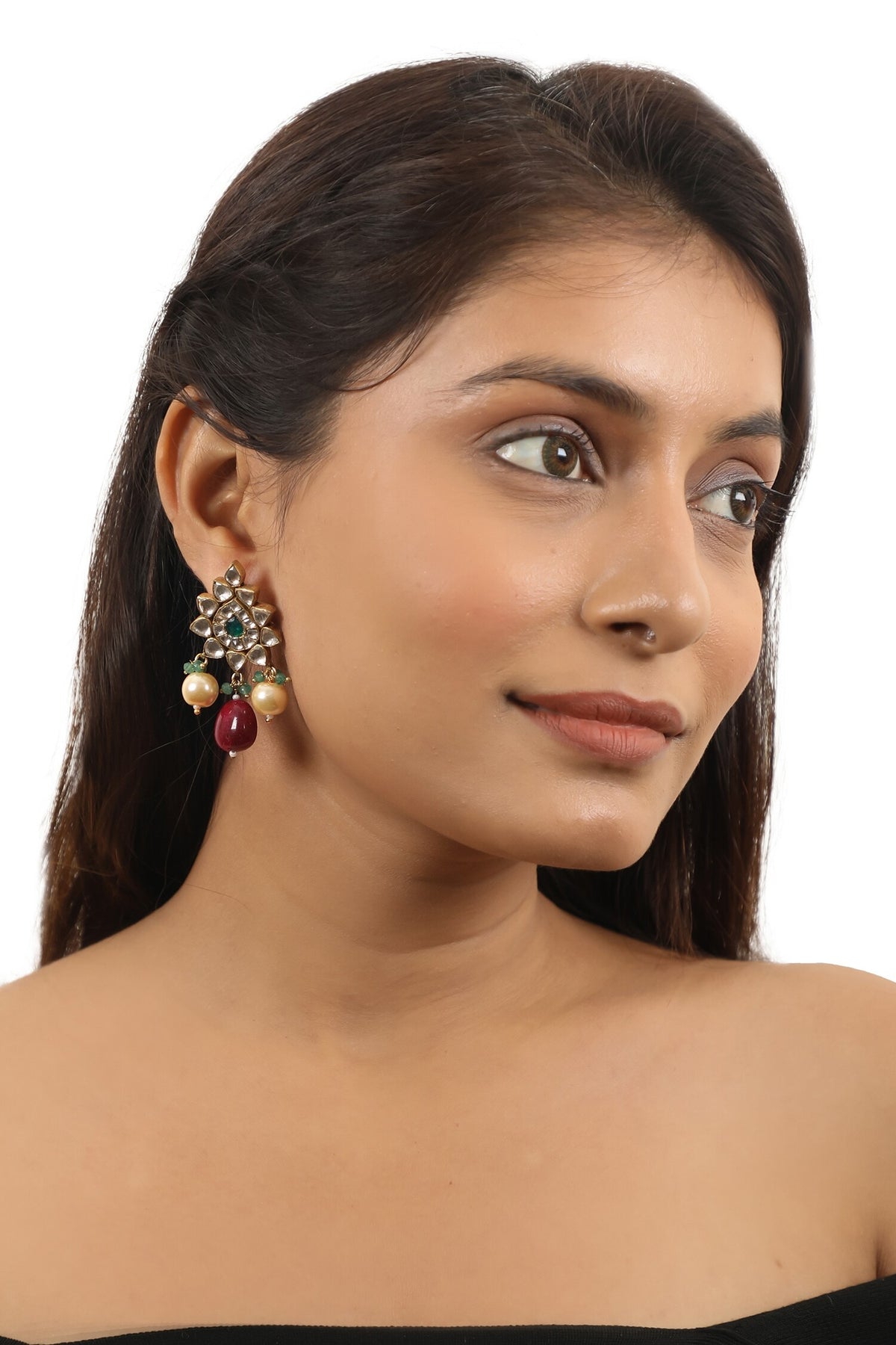 Embellished Peacock Pendant Necklace Set