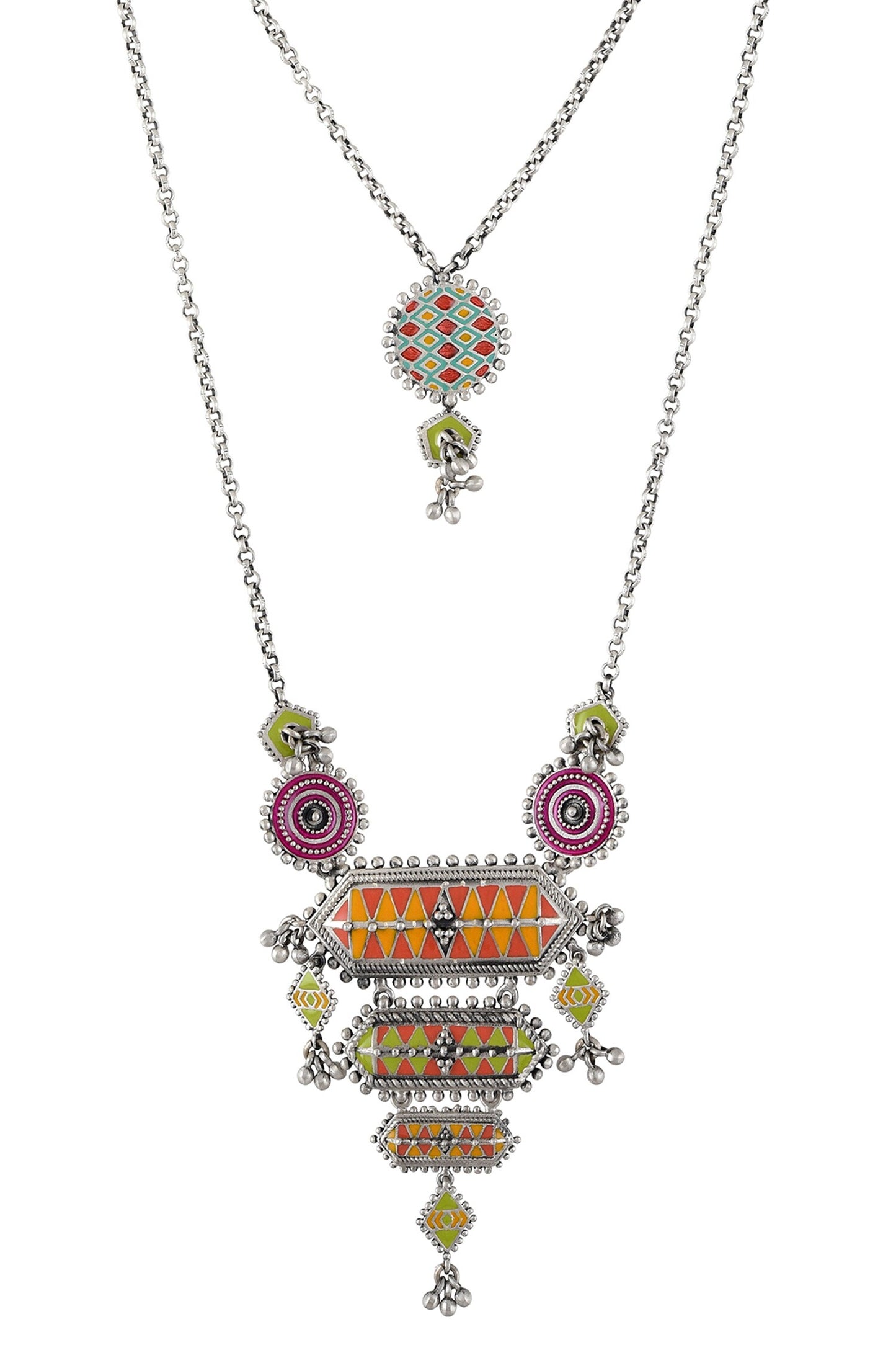 Nirali Ghungroo Layered Pendant Necklace