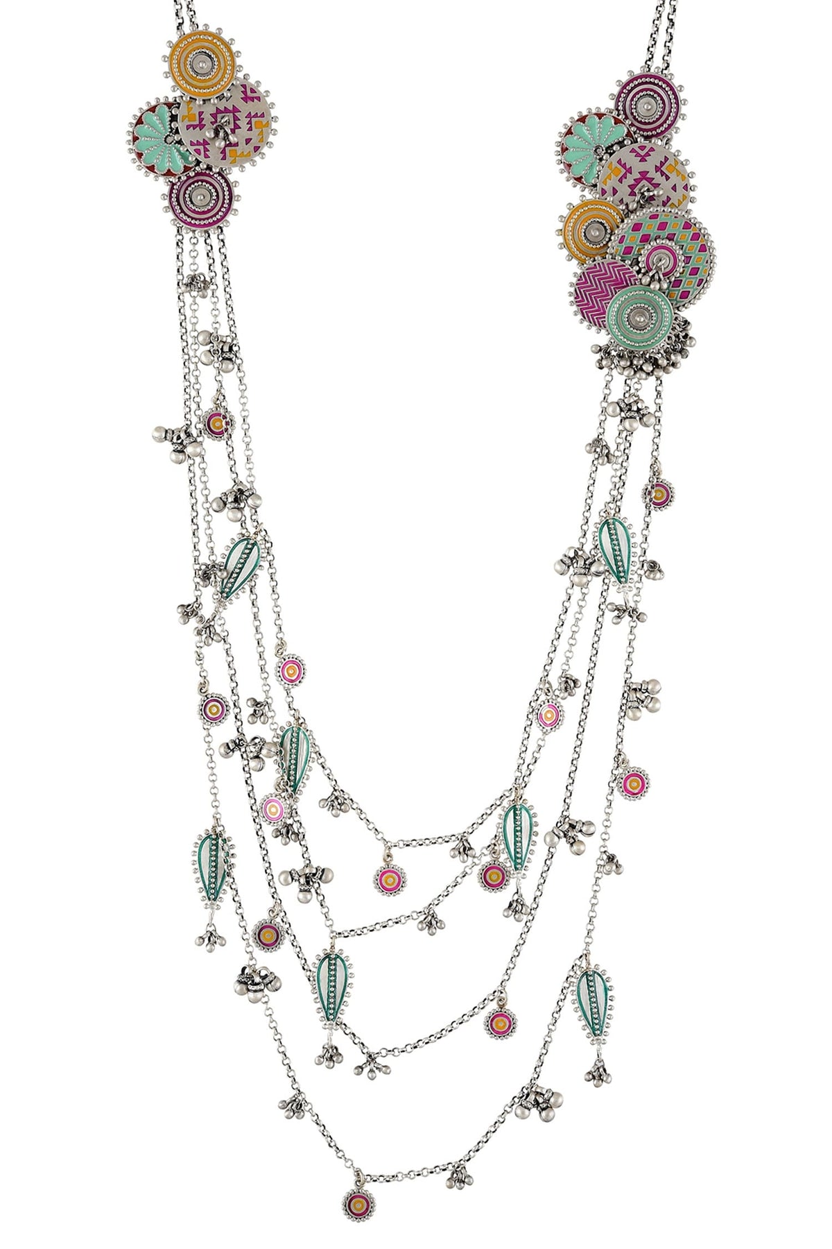 Ghungroo Drop Layered Necklace