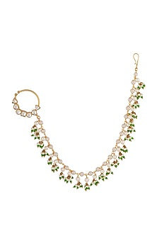 Gold Plated Small Pearl Nath