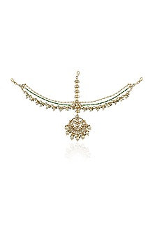 Gold Plated Pearls Matha Patti