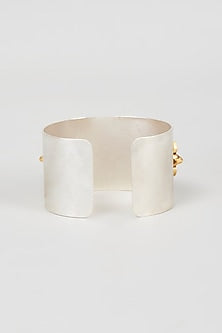 Two Tone Finish Pearl Cuff