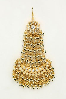 Gold Finish Green Pearl Pasa