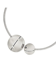 White Finish Choker Necklace