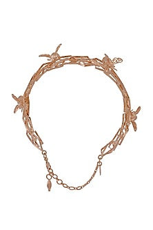 Gold Finish Choker Necklace