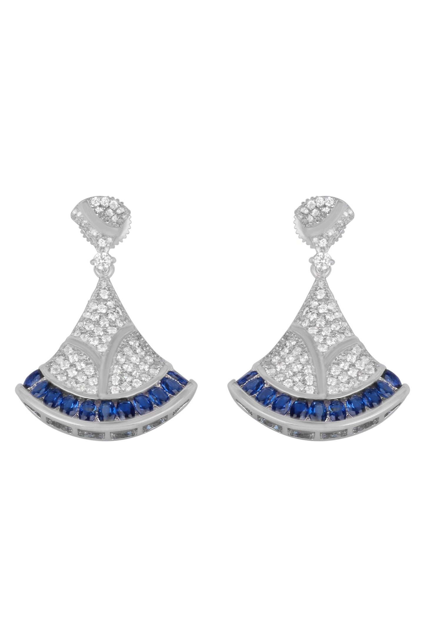 Saniya Silver Drop Earrings