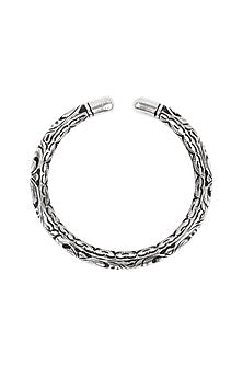 Silver Handcrafted Bacelet In Sterling Silver