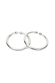 Silver Handcrafted Bacelet In Sterling Silver