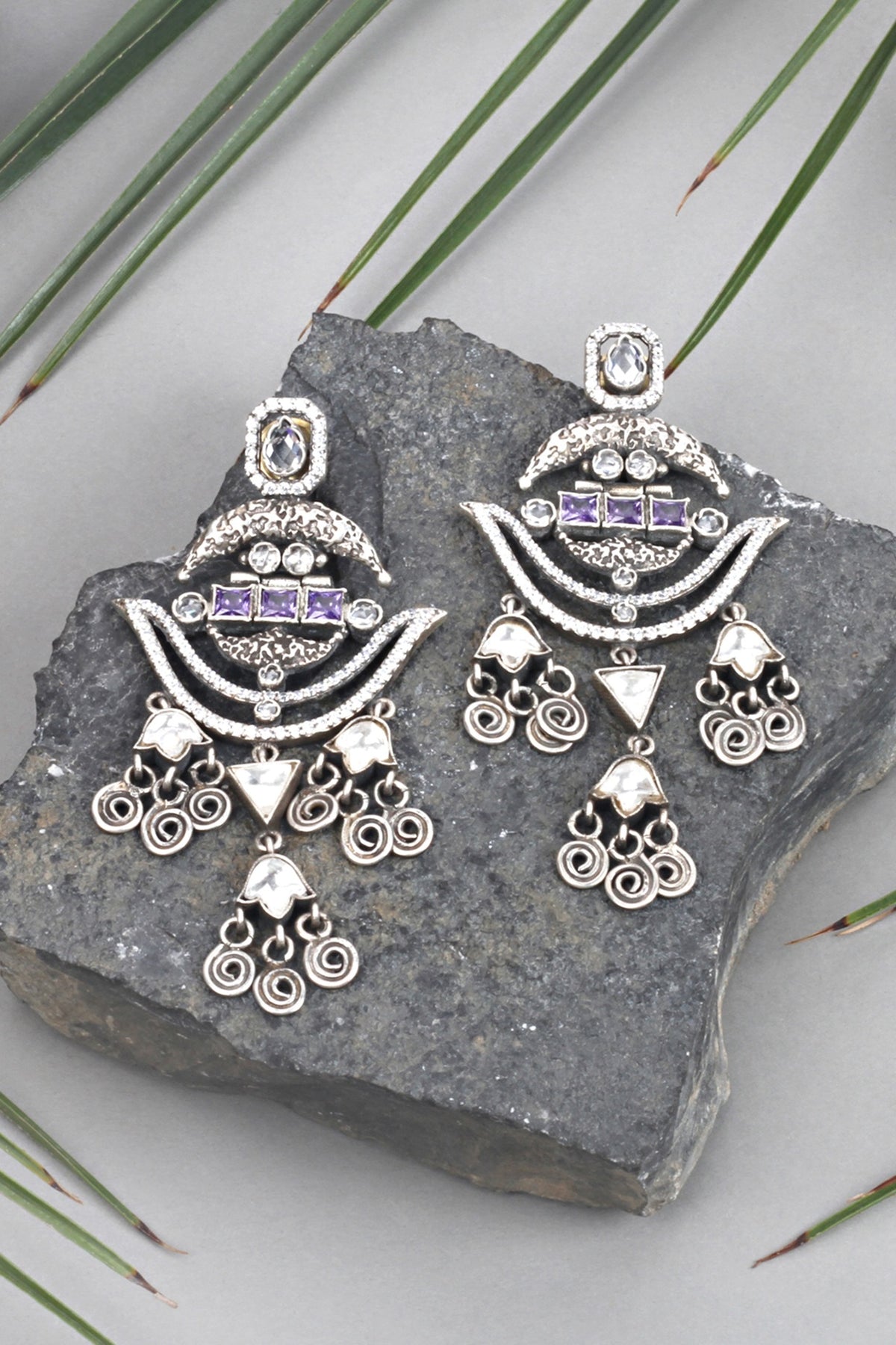 Silver Earrings In Sterling Silver