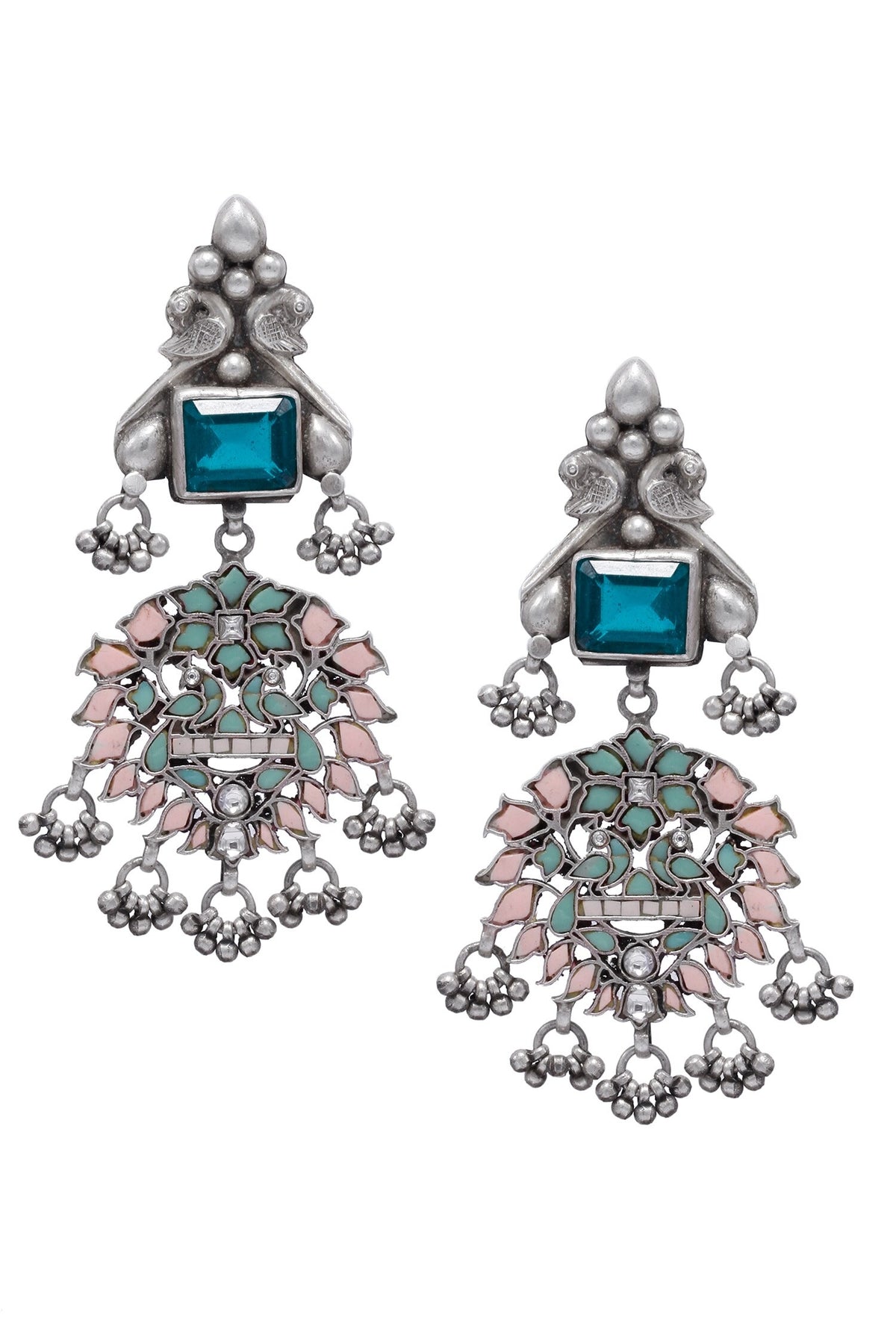 Kashida Kundan Embellished Earrings