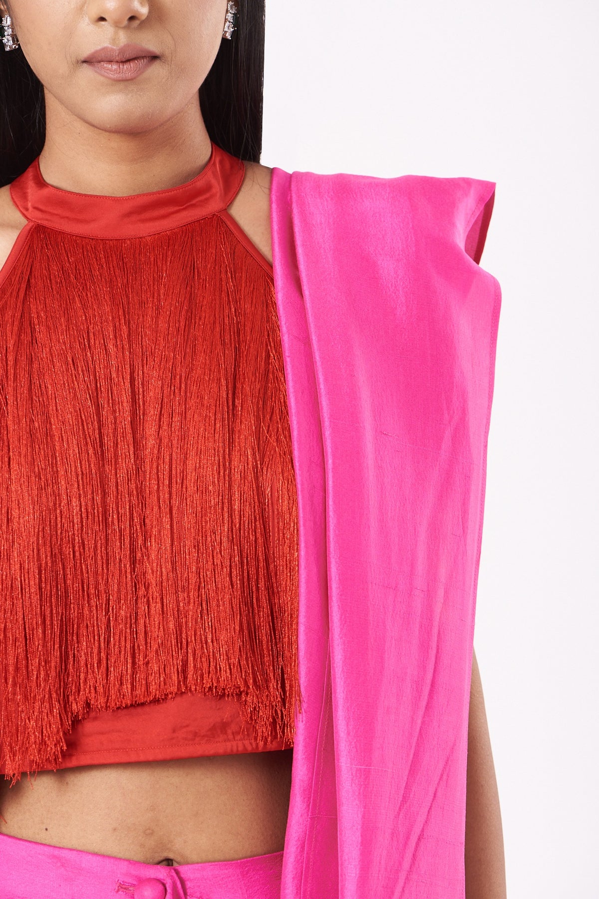 Red Fringe Top