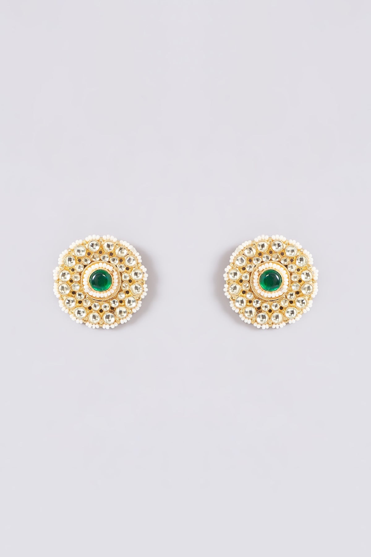 Gold Plated Jadau Kundan Polki Choker Necklace Set