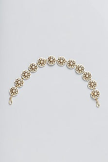 Gold Plated Kundan Polki Mathapatti