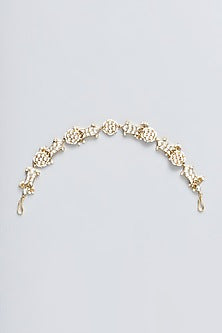 Gold Plated Kundan Polki Mathapatti