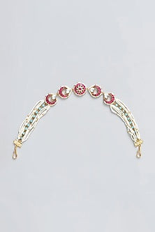 Gold Plated Kundan Polki Mathapatti