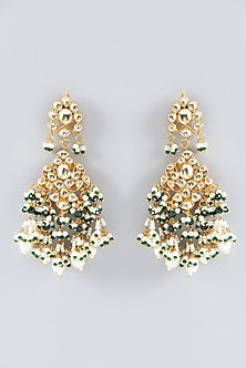 Gold Plated Kundan Polki & Semi-Precious Stone Necklace Set