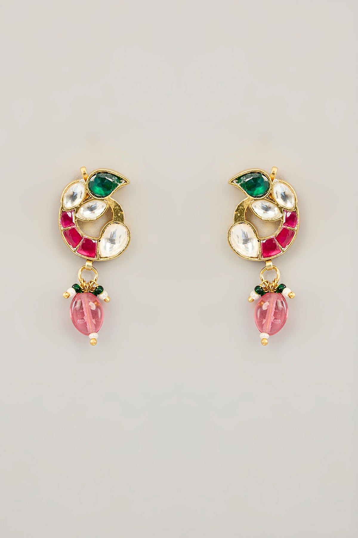 Gold Plated Jadau Kundan Polki Long Necklace Set