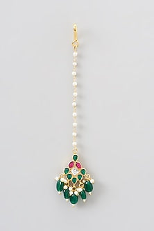Gold Plated Kundan Polki Necklace Set