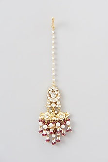 Gold Plated Kundan Polki Necklace Set
