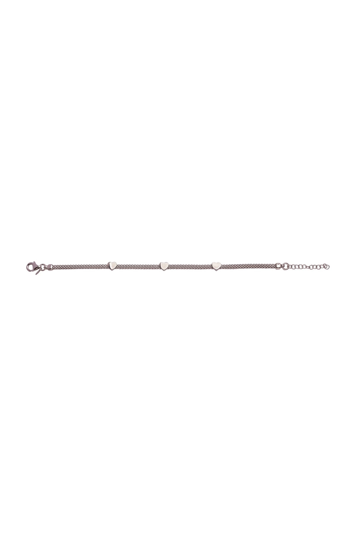 Black Rhodium Finish Bracelet In Sterling Silver