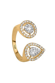 14kt Yellow Gold Diamond Ring