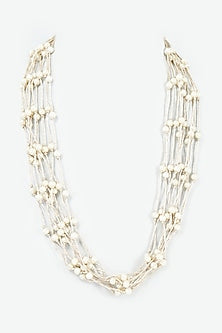 Two Tone Finish Beaded Layered Mala