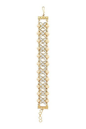 Gold Plated Kundan Bracelet