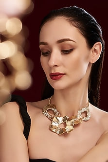 Gold Finish Handcrafted Necklace