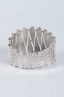 White Finish Zircons Bracelet