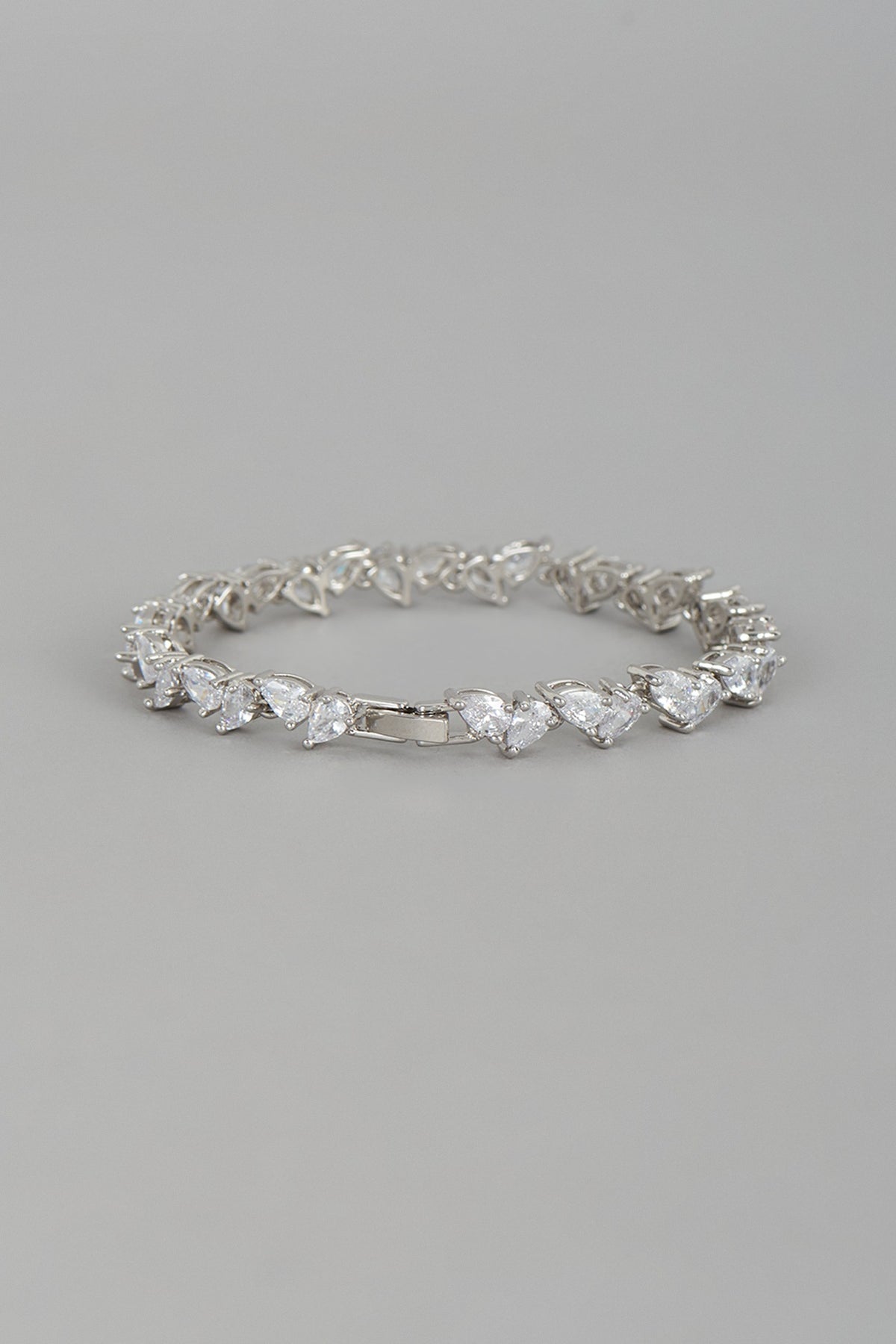 White Finish Zircon Bracelet