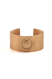 Gold Plated Surya Chakra Adjustable Hand Cuff
