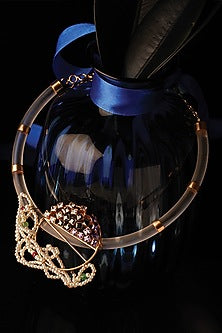 Gold Plated Acrylic & Cubic Zirconia Kanthi Necklace