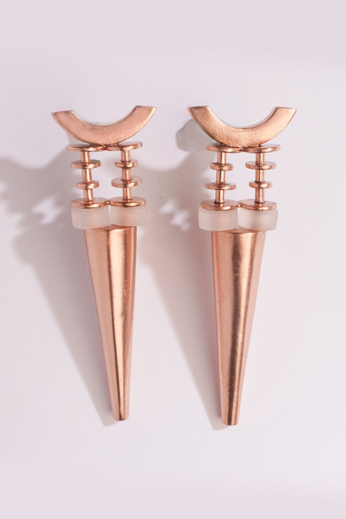 Gold Plated Copper Dangler Earrings